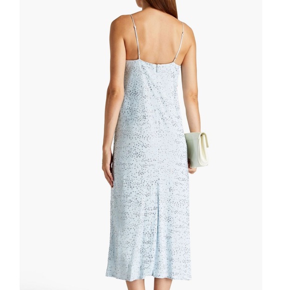 Tibi Scintilla Jersey Slip Dress Blue Sz 4 NWT - Picture 7 of 14